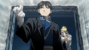 Fullmetal-Alchemist-Brotherhood-Episode-52-Mustang-and-Hawkeye-arrive